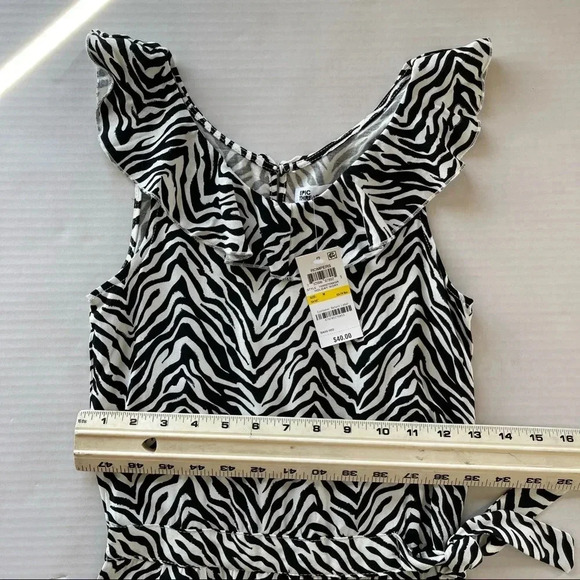Epic Threads Zebra Romper Girls Medium Nwt Black Ivory - Picture 14 of 16